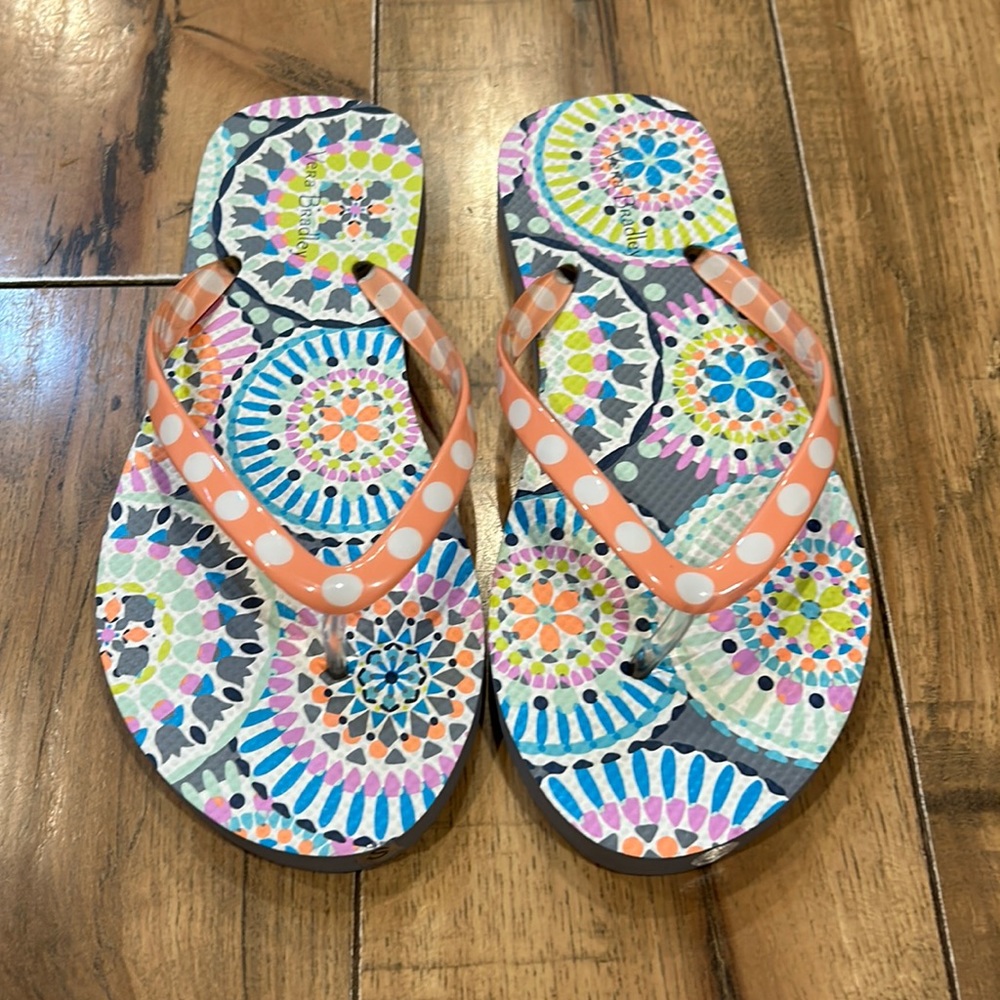 Vera Bradley Flip flops S 5/6 women’s NWOT